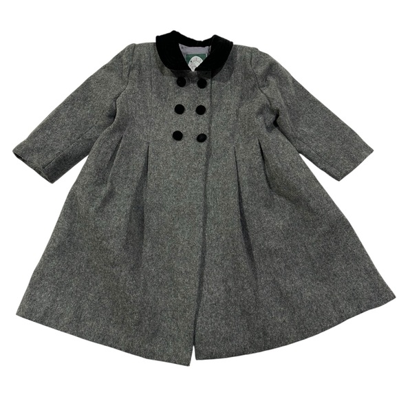 Isabel Garreton Wool Gray Coat 3T